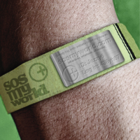 Grunge Wrist Band - slim line nylon